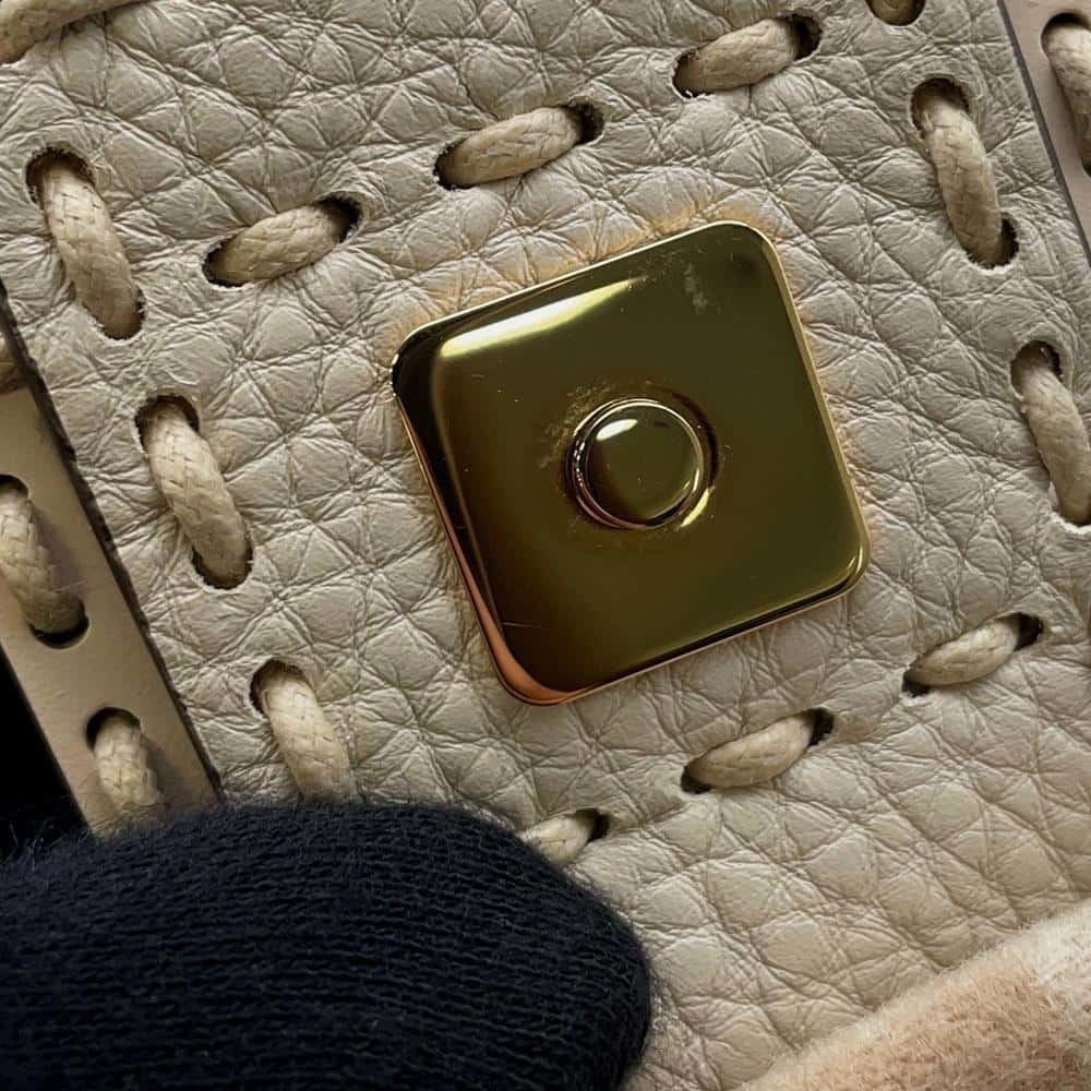 Fendi Zucca Baguette Wool Handbag - Picture 6 of 11